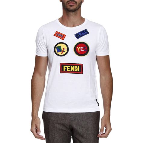 fendi t shirt weiß|fendi t shirts men's sale.